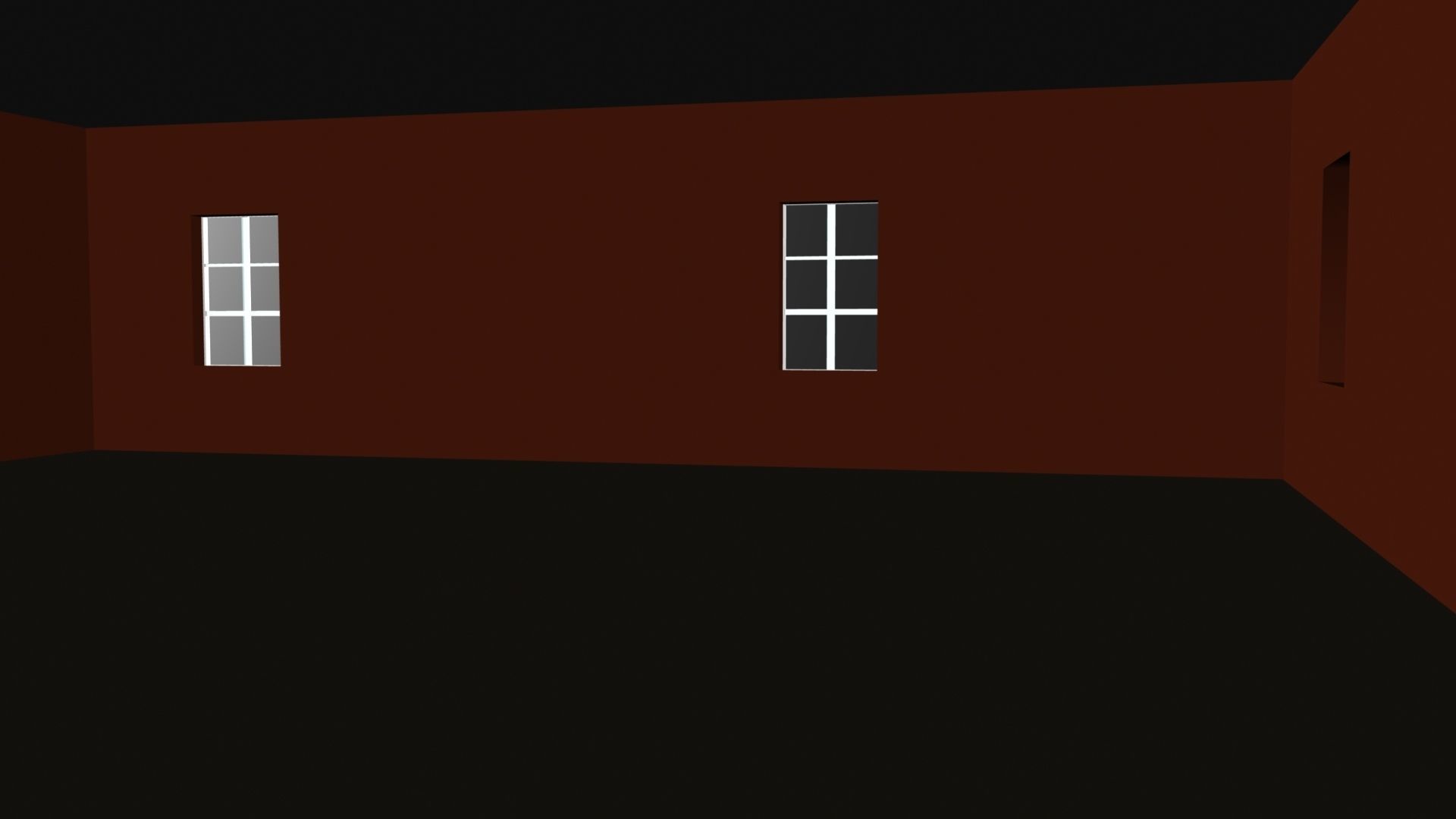 two story L shaped house  3D model_7