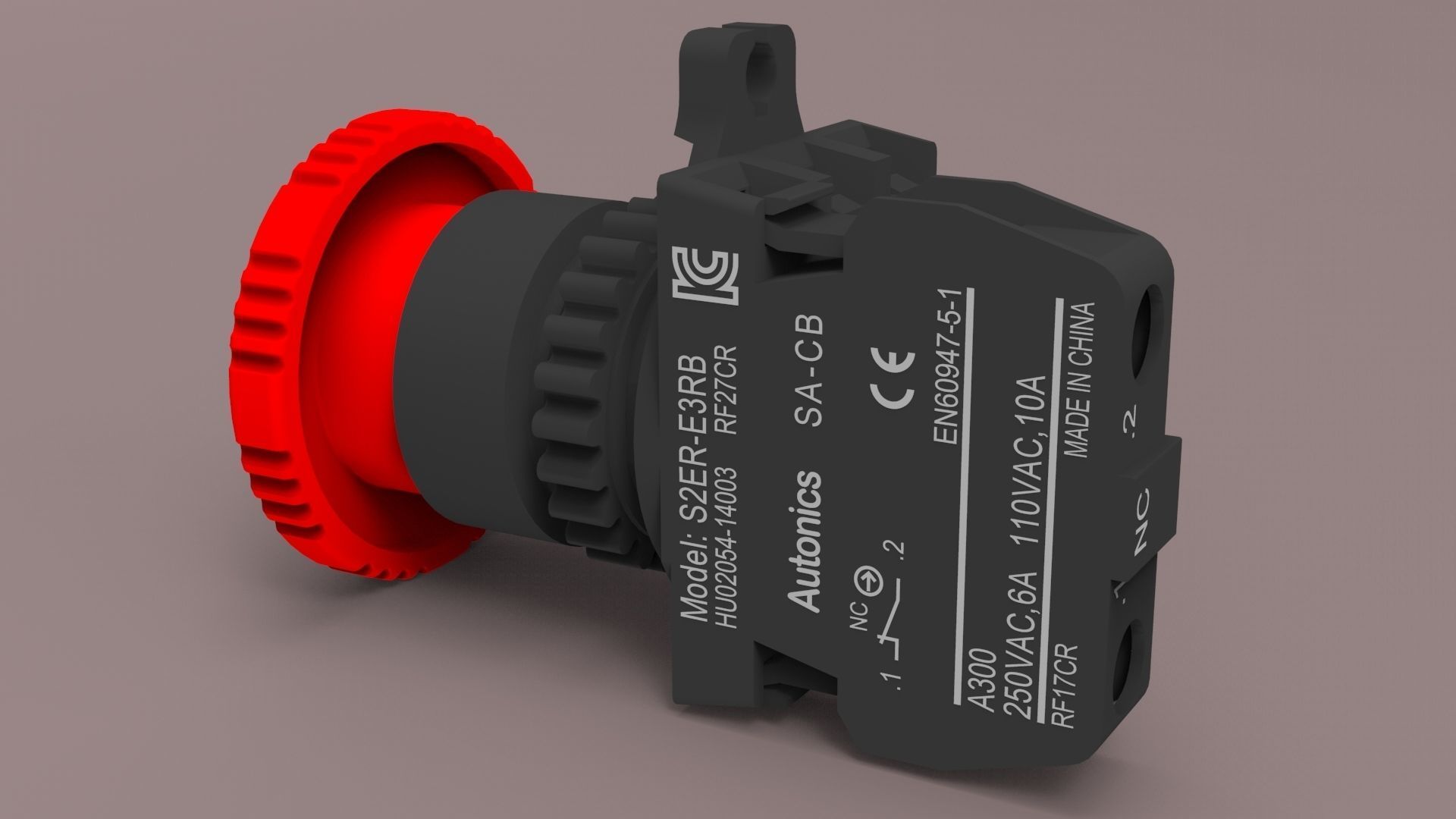 push button emergency 3D model_6