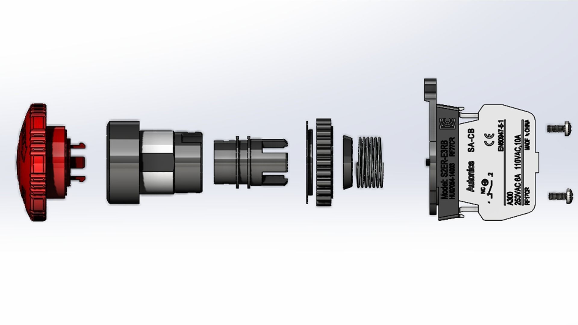 push button emergency 3D model_8