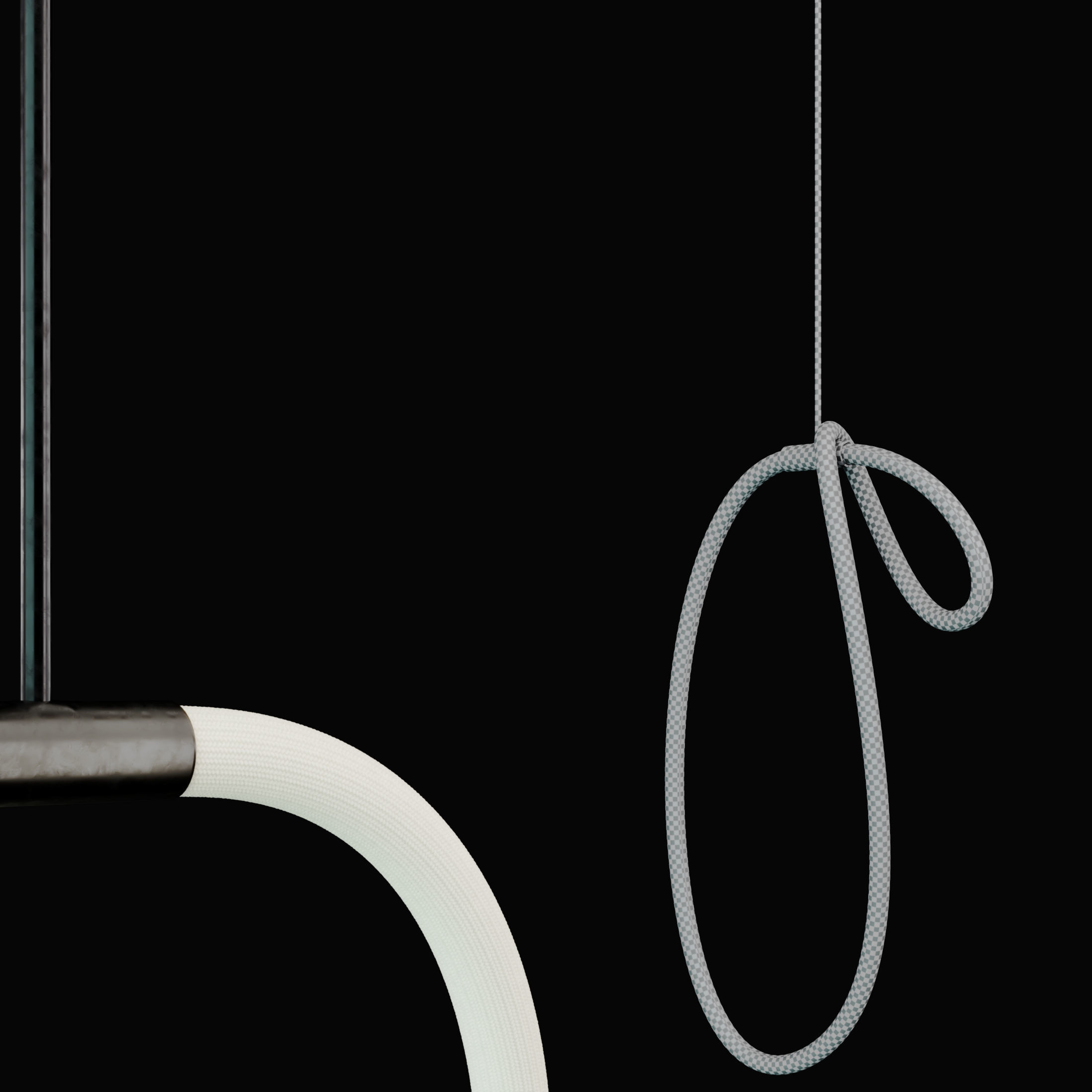 2 Luke Lamp Pendant light 3 - 2 light -2 mat 3D model_3