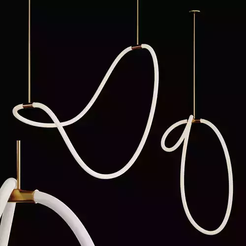 2 Luke Lamp Pendant light 3 - 2 light -2 mat  3D model