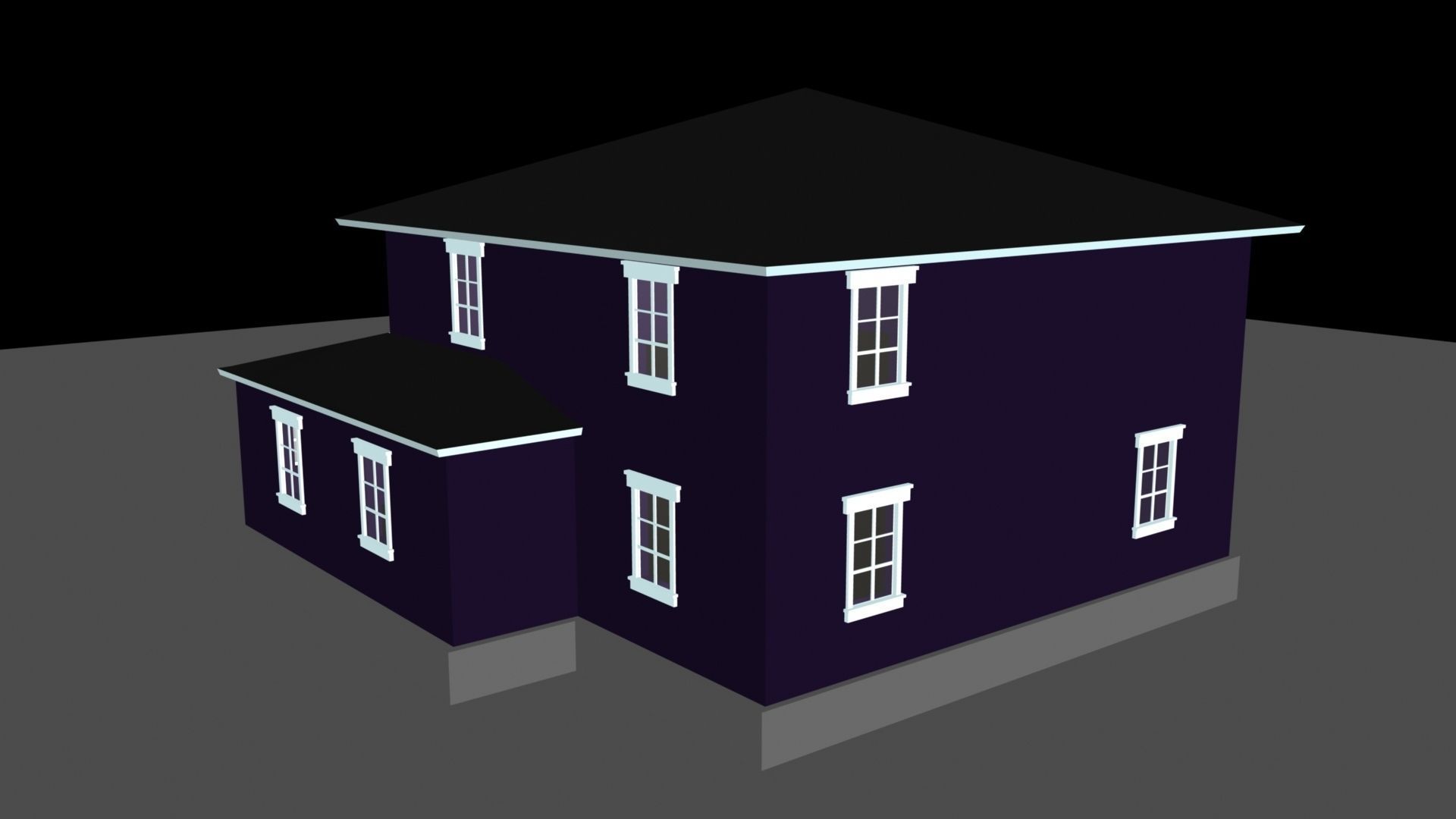 two story house  3D model_2