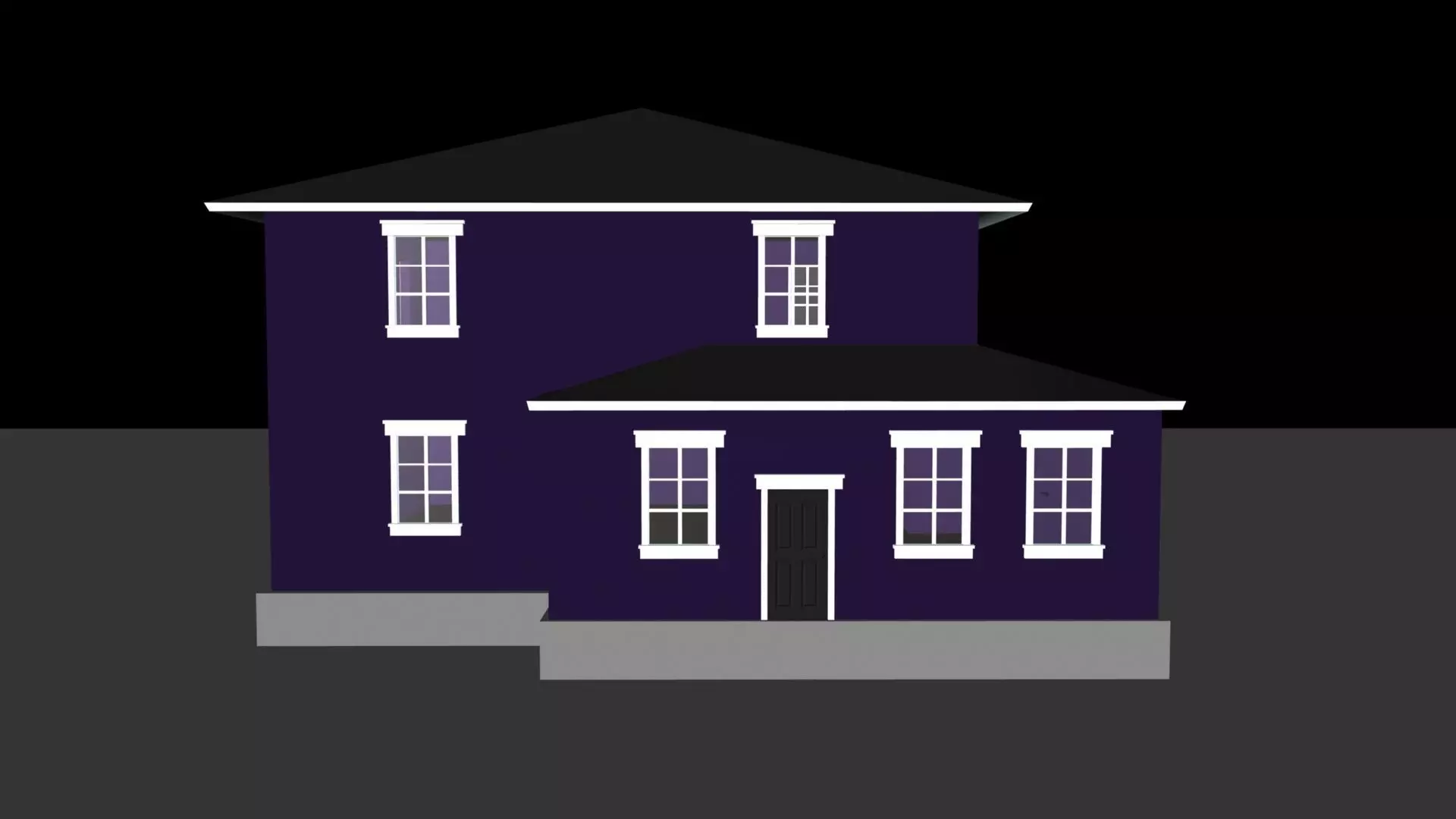 two story house  3D model_0