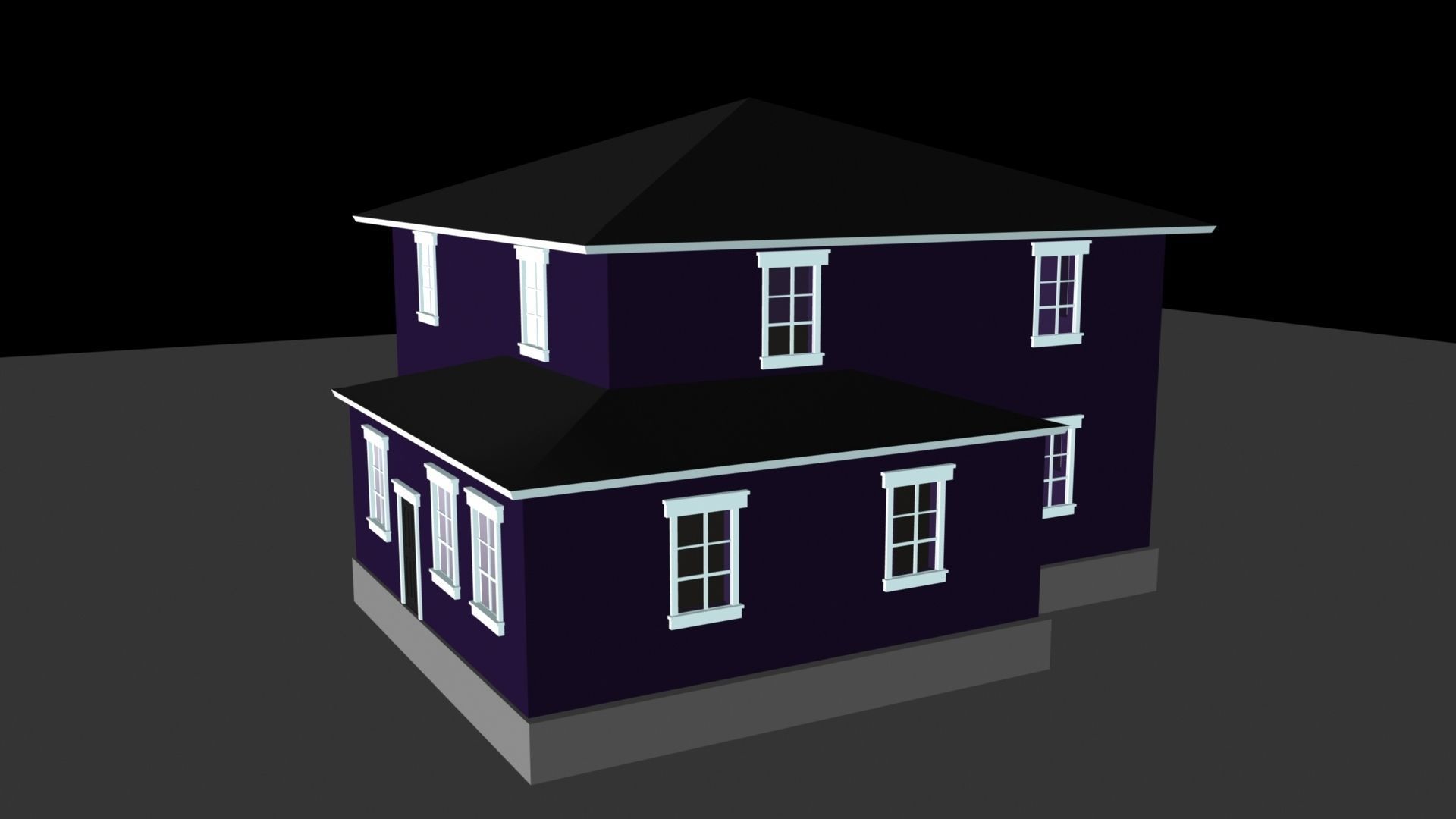 two story house  3D model_1