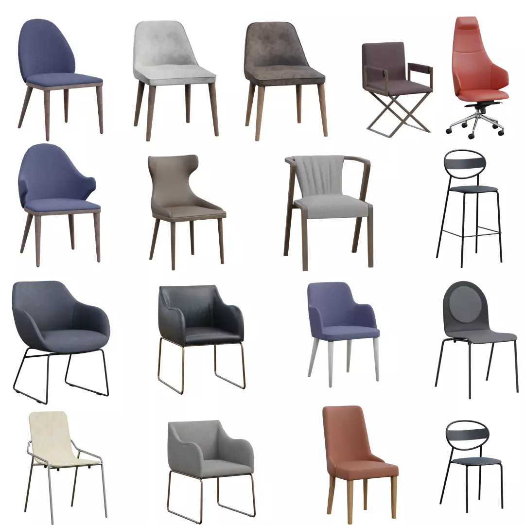 Chair Collection  3D model_0