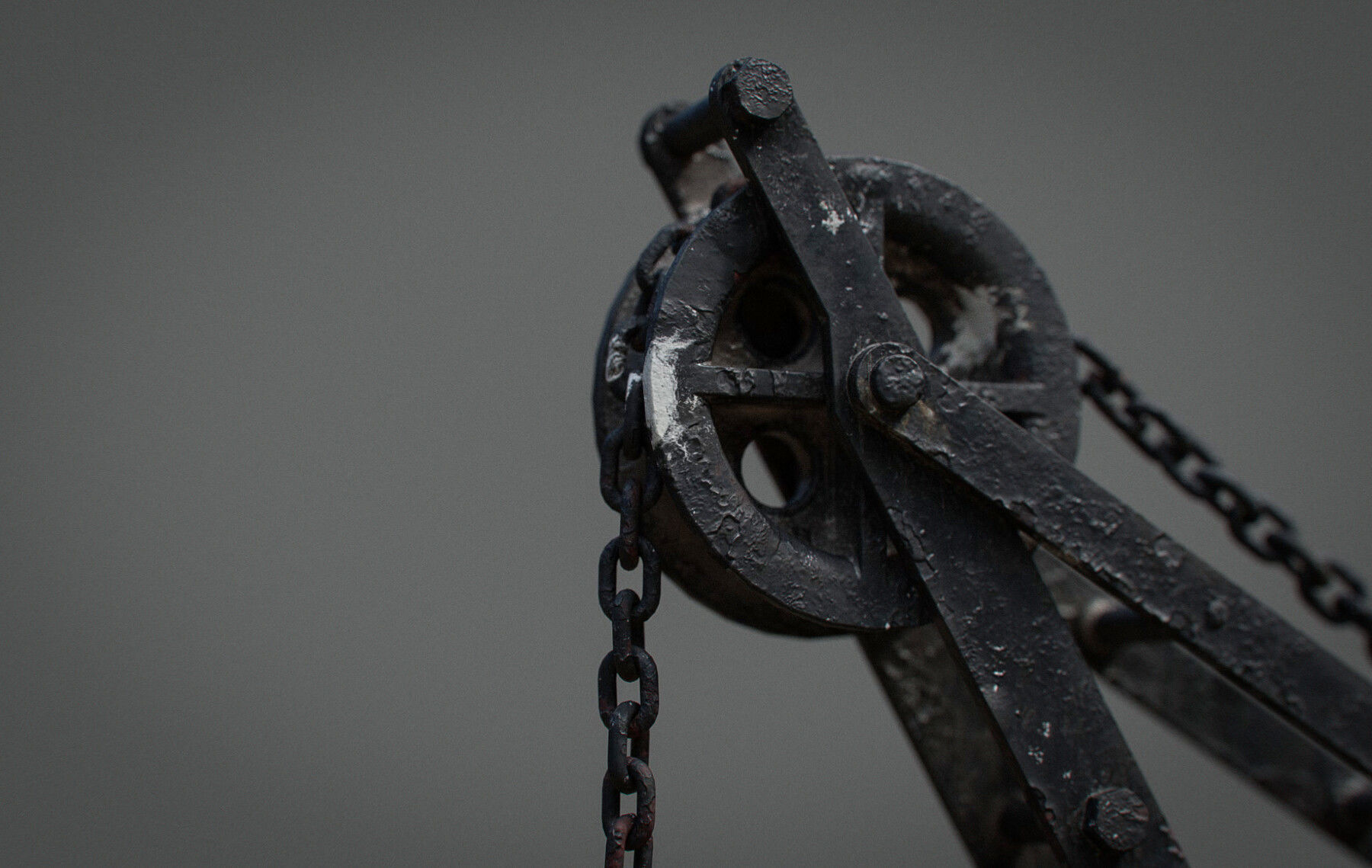 Victorian Industrial Wall Hoists Cranes 3D model_5