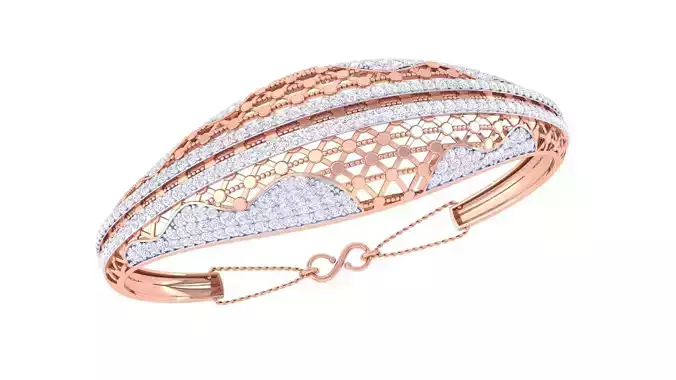 Ultra Vision Mesh High Jewelry Italian Diamond Women Bracelets