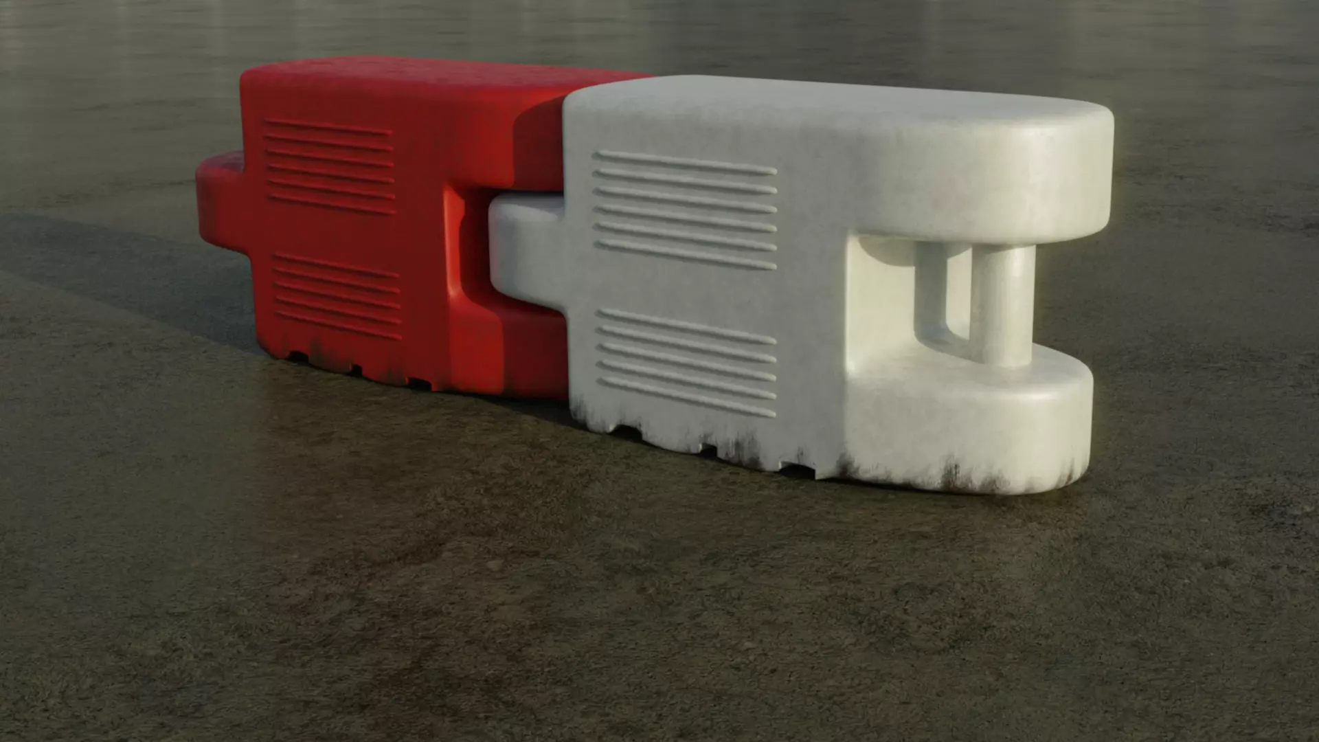 Race Track Barrier 3D Model 3D model_0