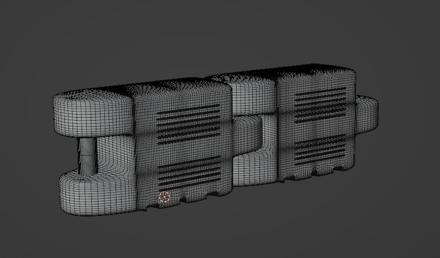 Race Track Barrier 3D Model 3D model_4