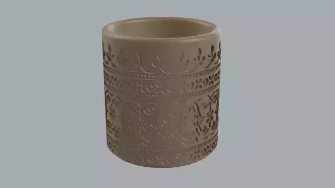 Antique Style 3D Vase Model for Indoor and Outdoor Use