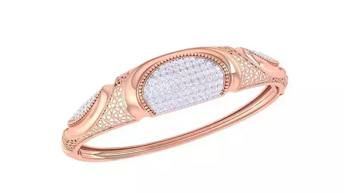 Ultra Vision Mesh High Jewelry Italian Diamond Women Bracelets 3D print model