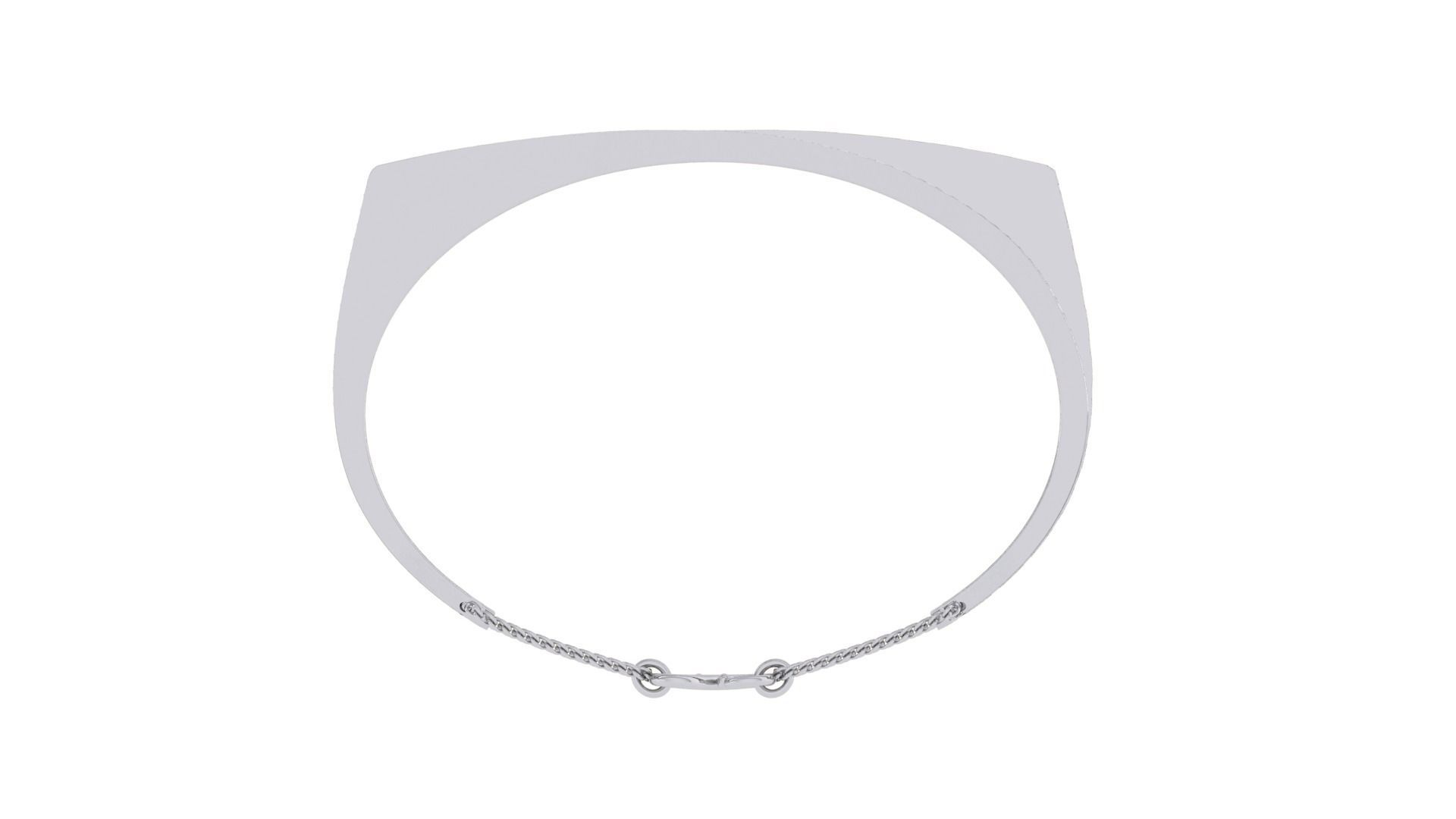 Flower High Jewelry Italian Diamond Women Bracelets 3dm stl  3D print model_11