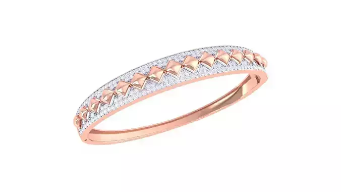 High Jewelry Italian Diamond Women Bracelets 3dm stl obj gltf