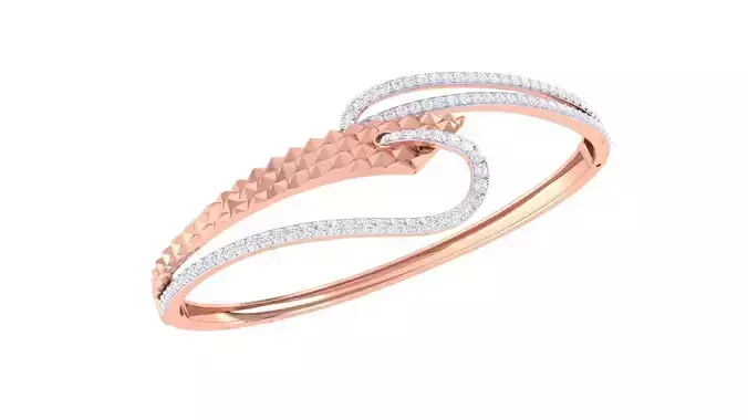 High Jewelry Italian Diamond Women Bracelets 3dm stl obj gltf