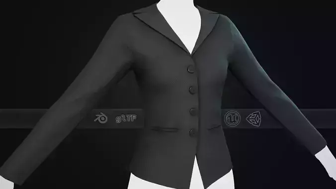Black Woman Blazer