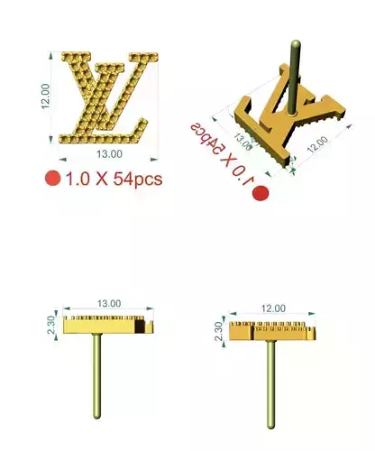 LV Iconic Diamond Earring 
