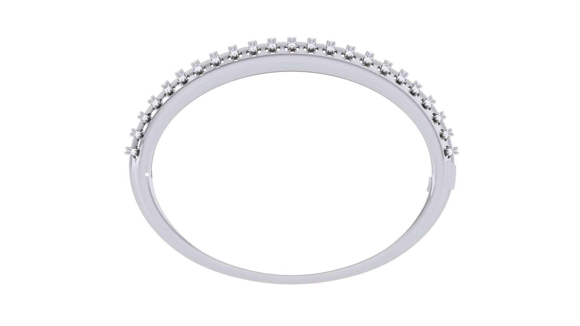 Diamond Heads High Jewelry Italian Diamond Women Bracelets 3dm  3D print model_10