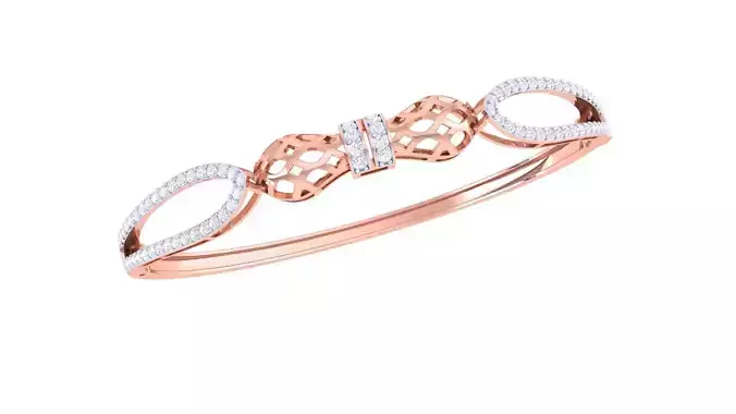 High Jewelry Italian Diamond Women Bracelets 3dm stl obj gltf 3D print model