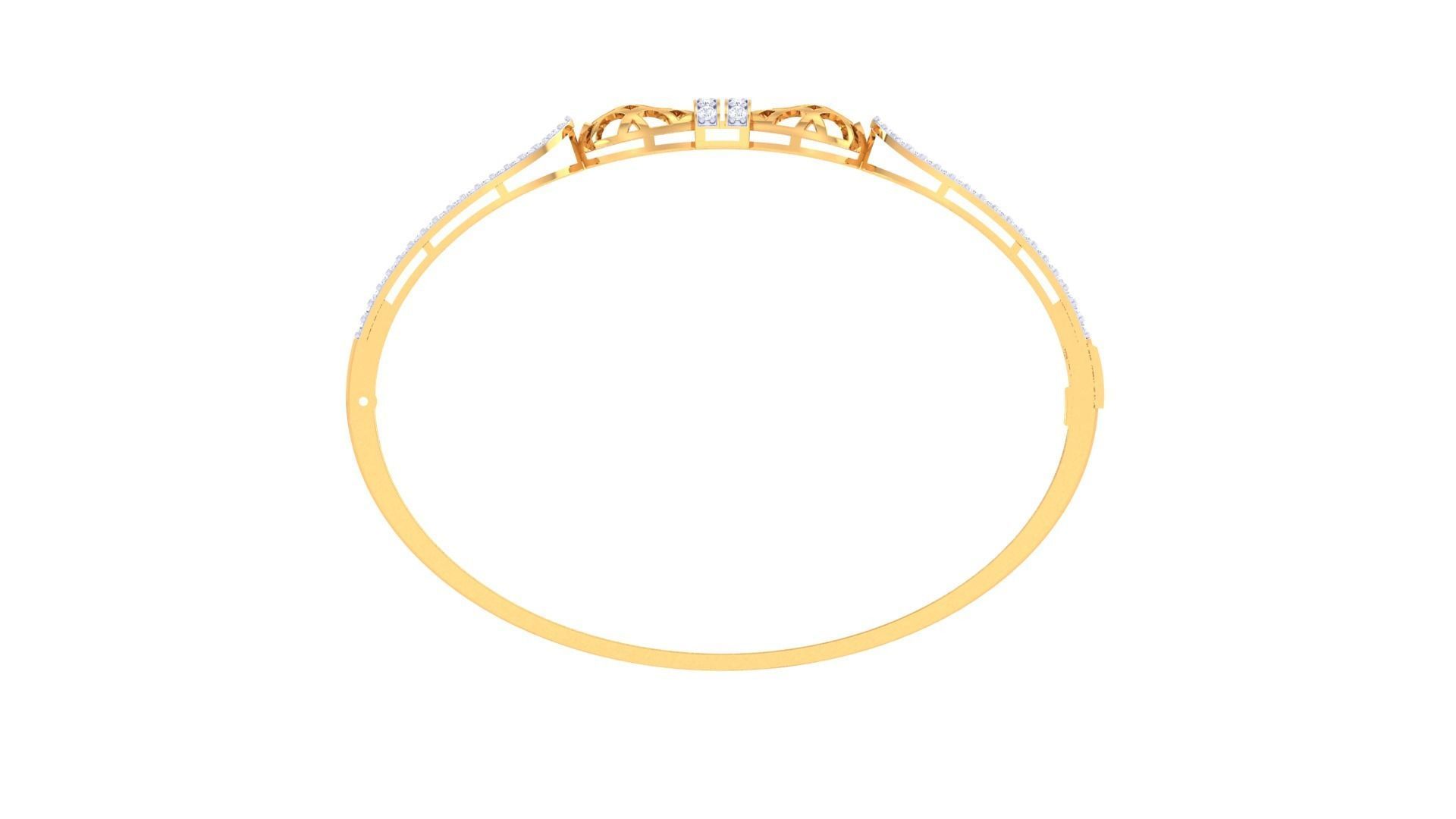 High Jewelry Italian Diamond Women Bracelets 3dm stl obj gltf 3D print model_11