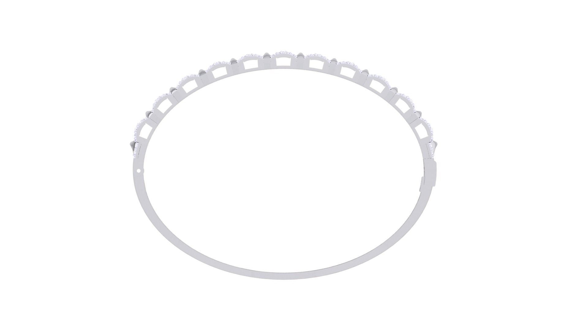 High Jewelry Italian Diamond Women Bracelets 3dm stl obj gltf 3D print model_12