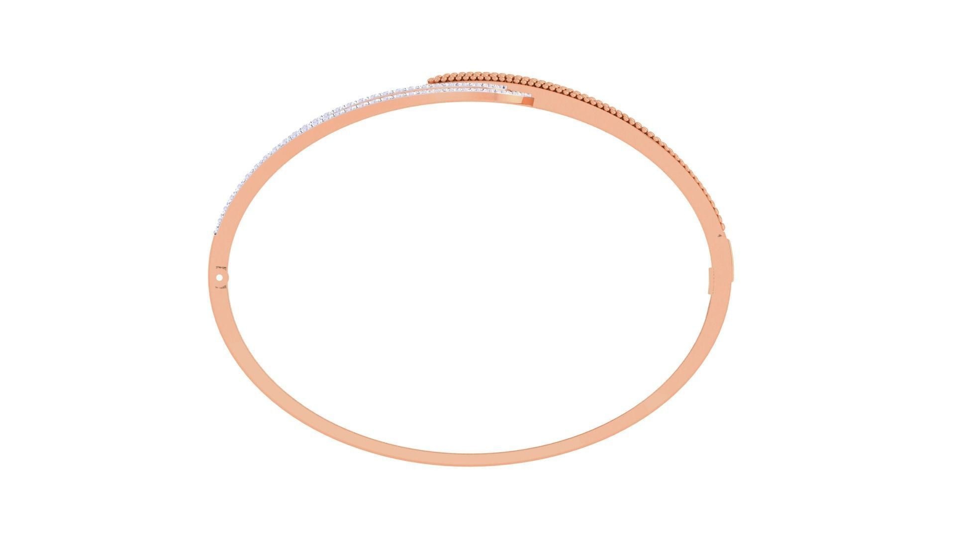 Beads Lock High Jewelry Italian Diamond Women Bracelets 3dm stl 3D print model_12