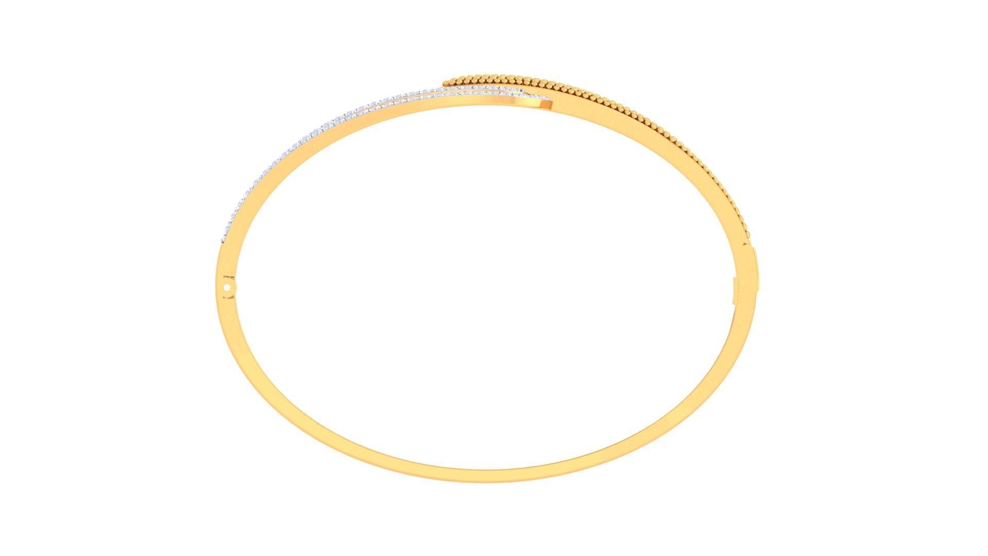 Beads Lock High Jewelry Italian Diamond Women Bracelets 3dm stl 3D print model_10