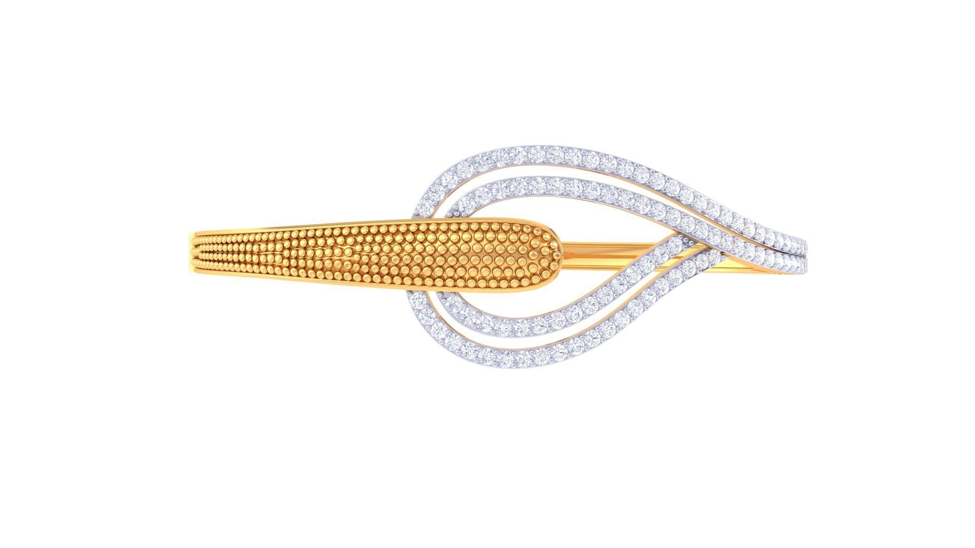 Beads Lock High Jewelry Italian Diamond Women Bracelets 3dm stl 3D print model_8