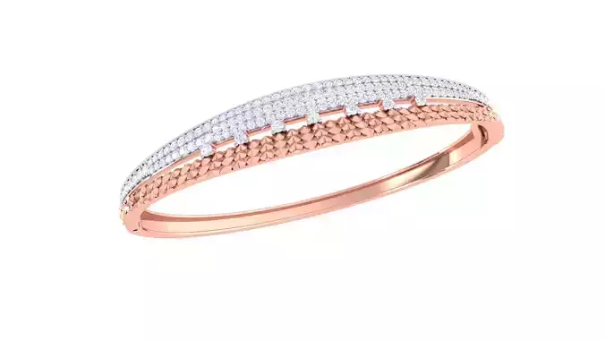 High Jewelry Italian Diamond Women Bracelets 3dm stl obj gltf