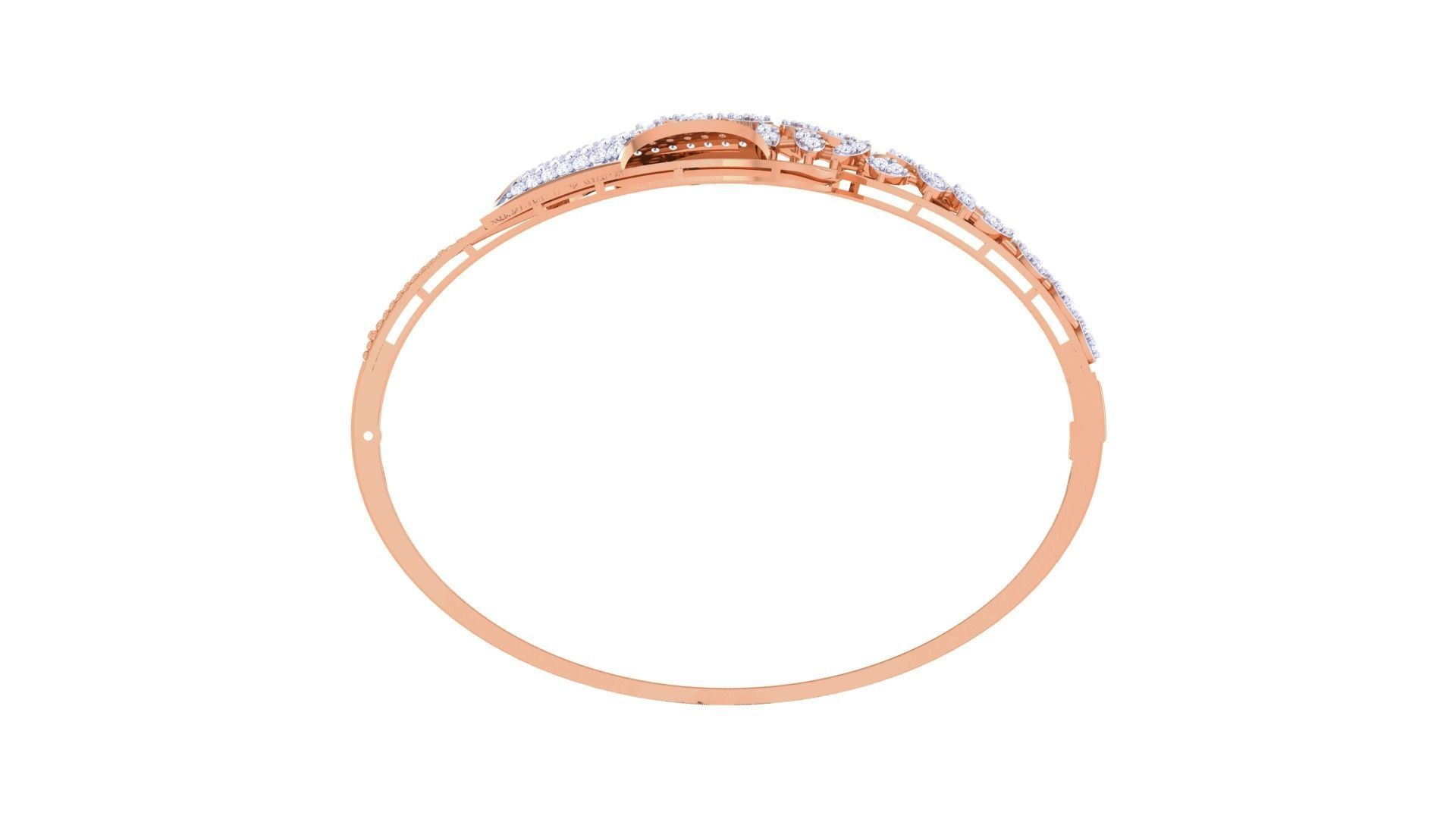 High Jewelry Italian Diamond Women Bracelets 3dm stl obj gltf 3D print model_12