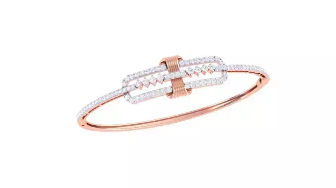 High Jewelry Italian Diamond Women Bracelets 3dm stl obj gltf