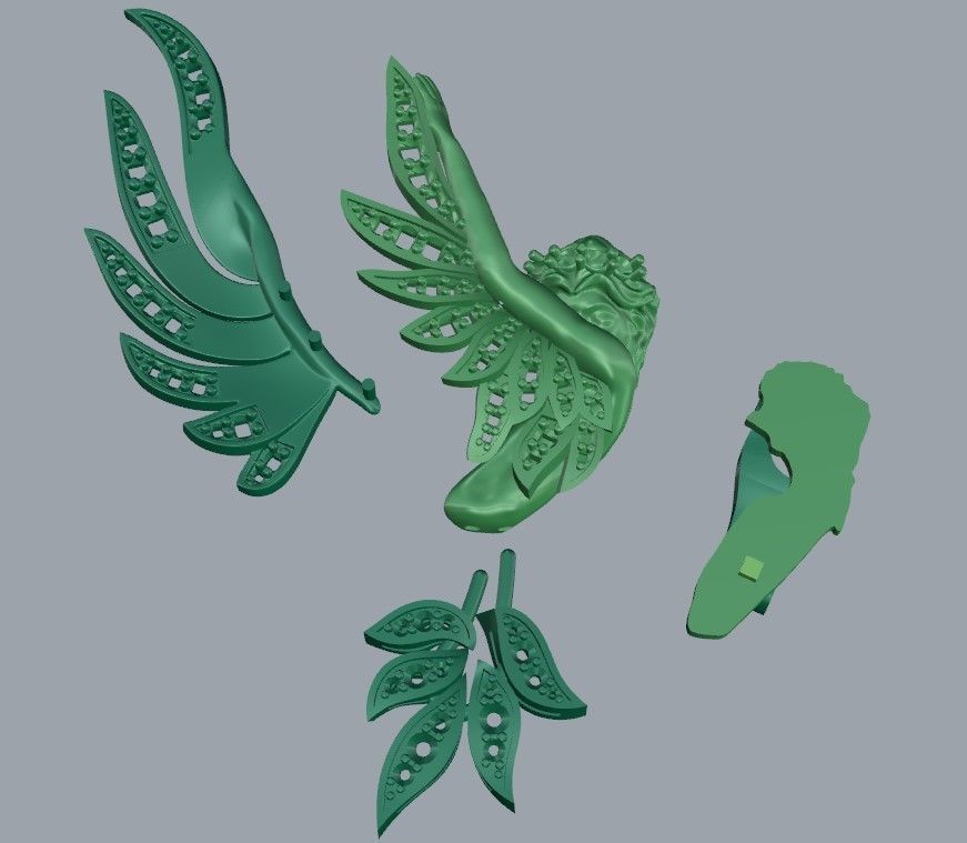 Magerit Earrings Amanecer  3D print model_3