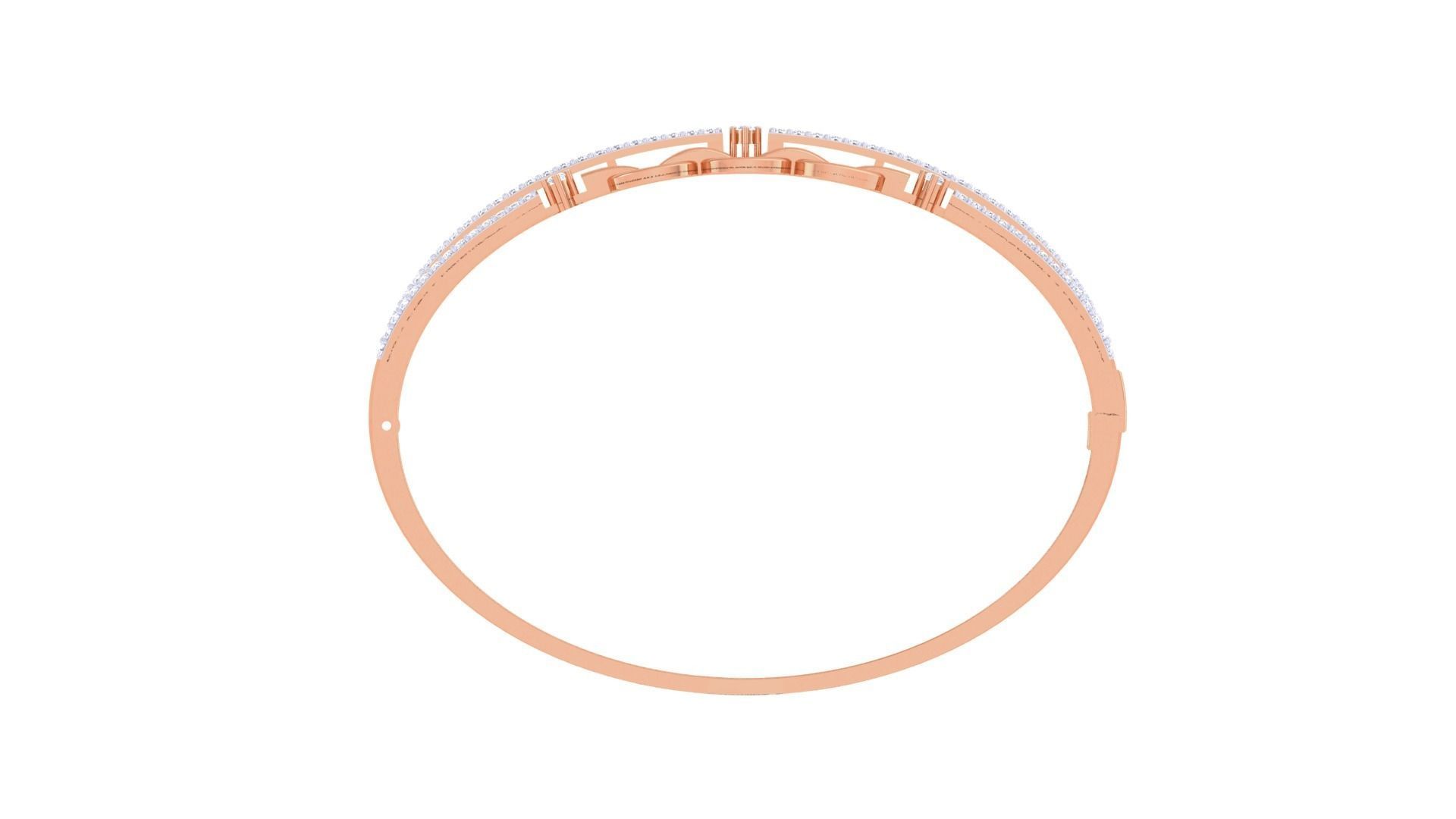 Chain High Jewelry Italian Diamond Women Bracelets 3dm stl obj 3D print model_12