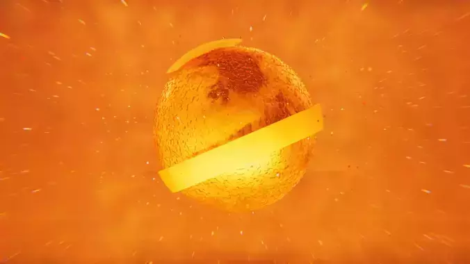Mars planet hologram Low-poly 3D model