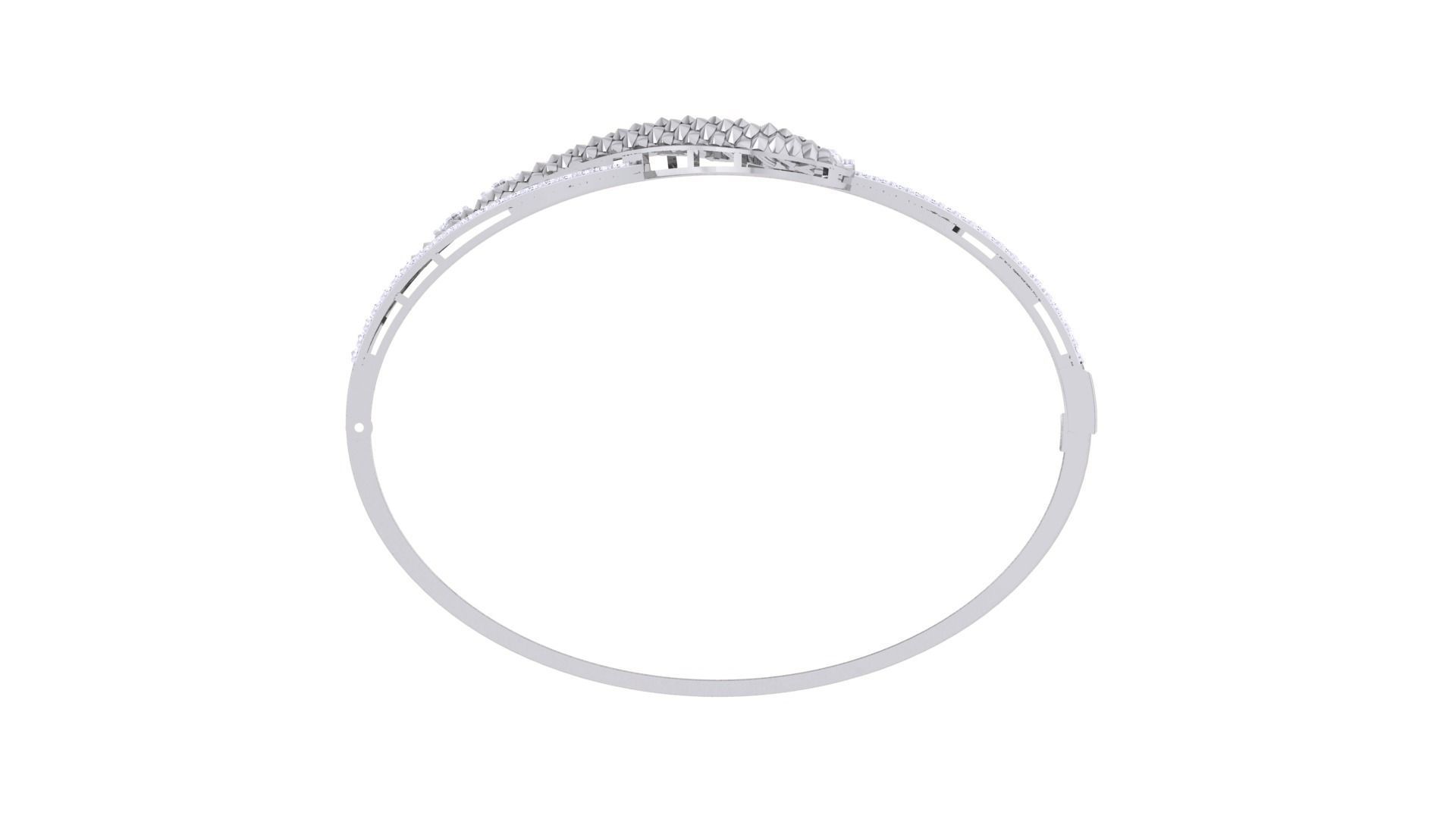 High Jewelry Italian Diamond Women Bracelets 3dm stl obj gltf 3D print model_10