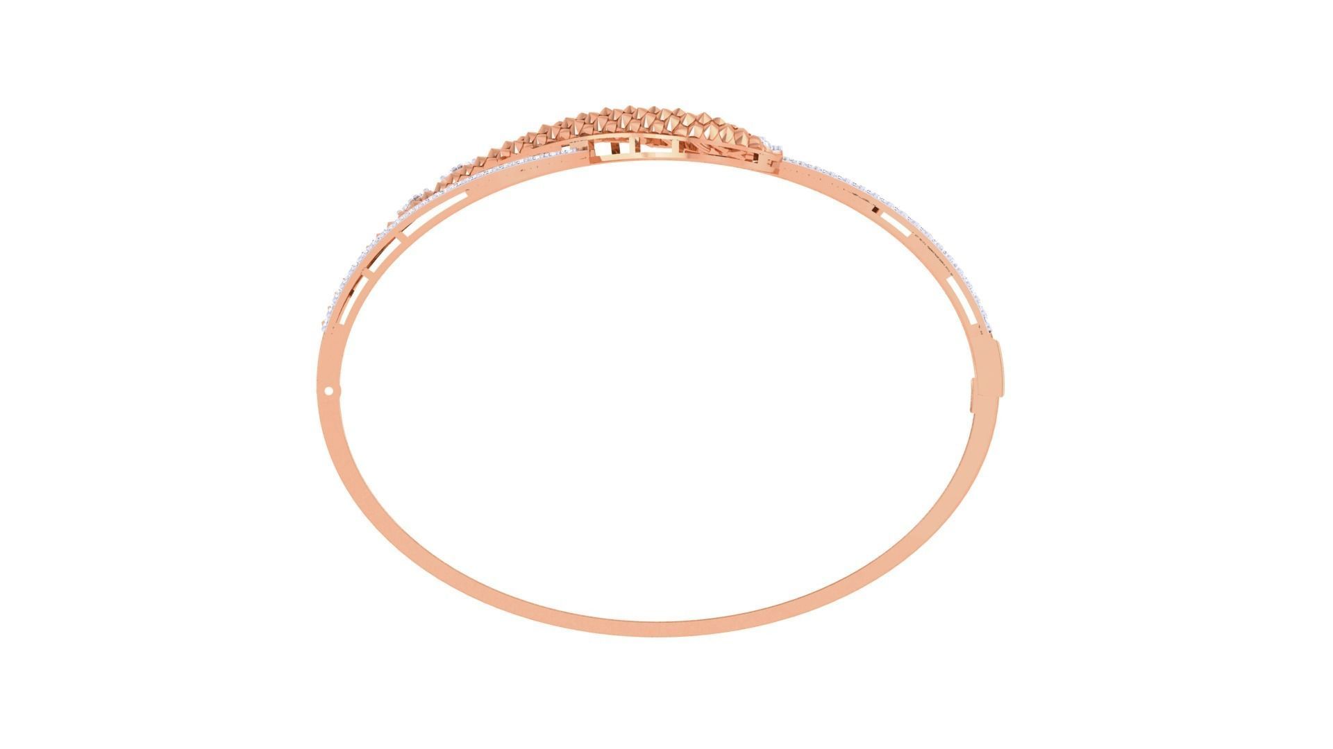 High Jewelry Italian Diamond Women Bracelets 3dm stl obj gltf 3D print model_12