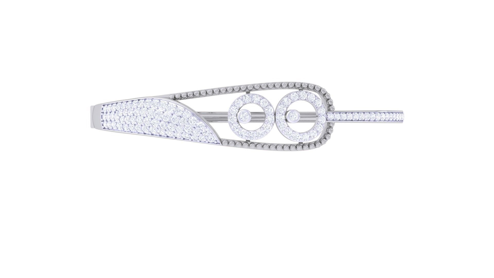 High Jewelry Italian Diamond Women Bracelets 3dm stl obj gltf 3D print model_8