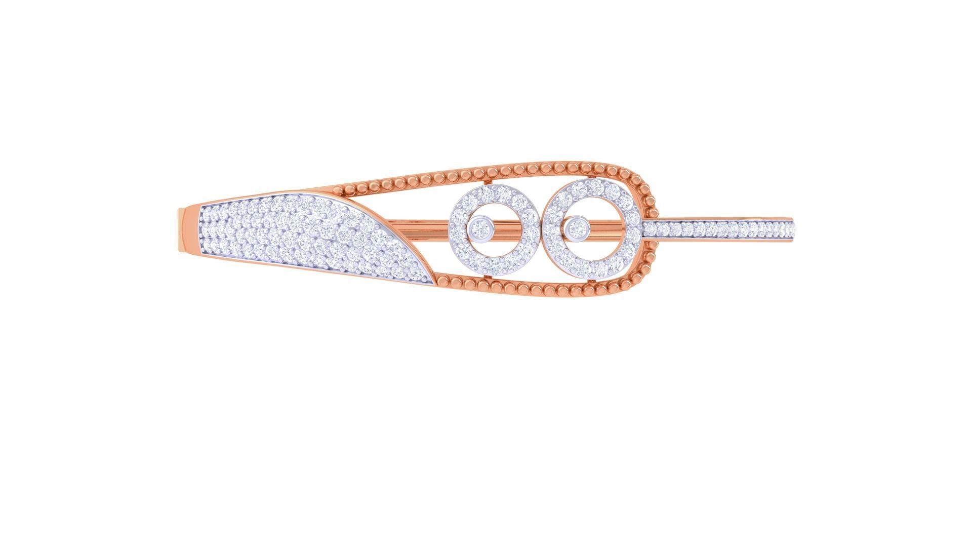 High Jewelry Italian Diamond Women Bracelets 3dm stl obj gltf 3D print model_9