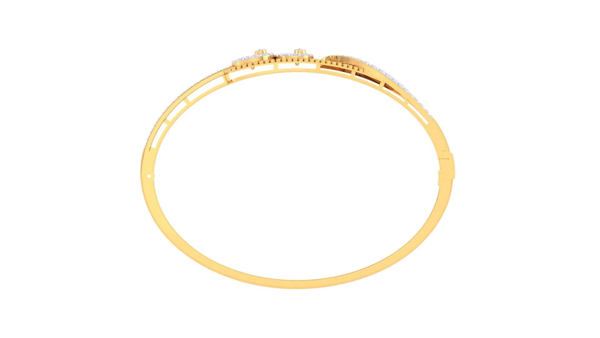 High Jewelry Italian Diamond Women Bracelets 3dm stl obj gltf 3D print model_11