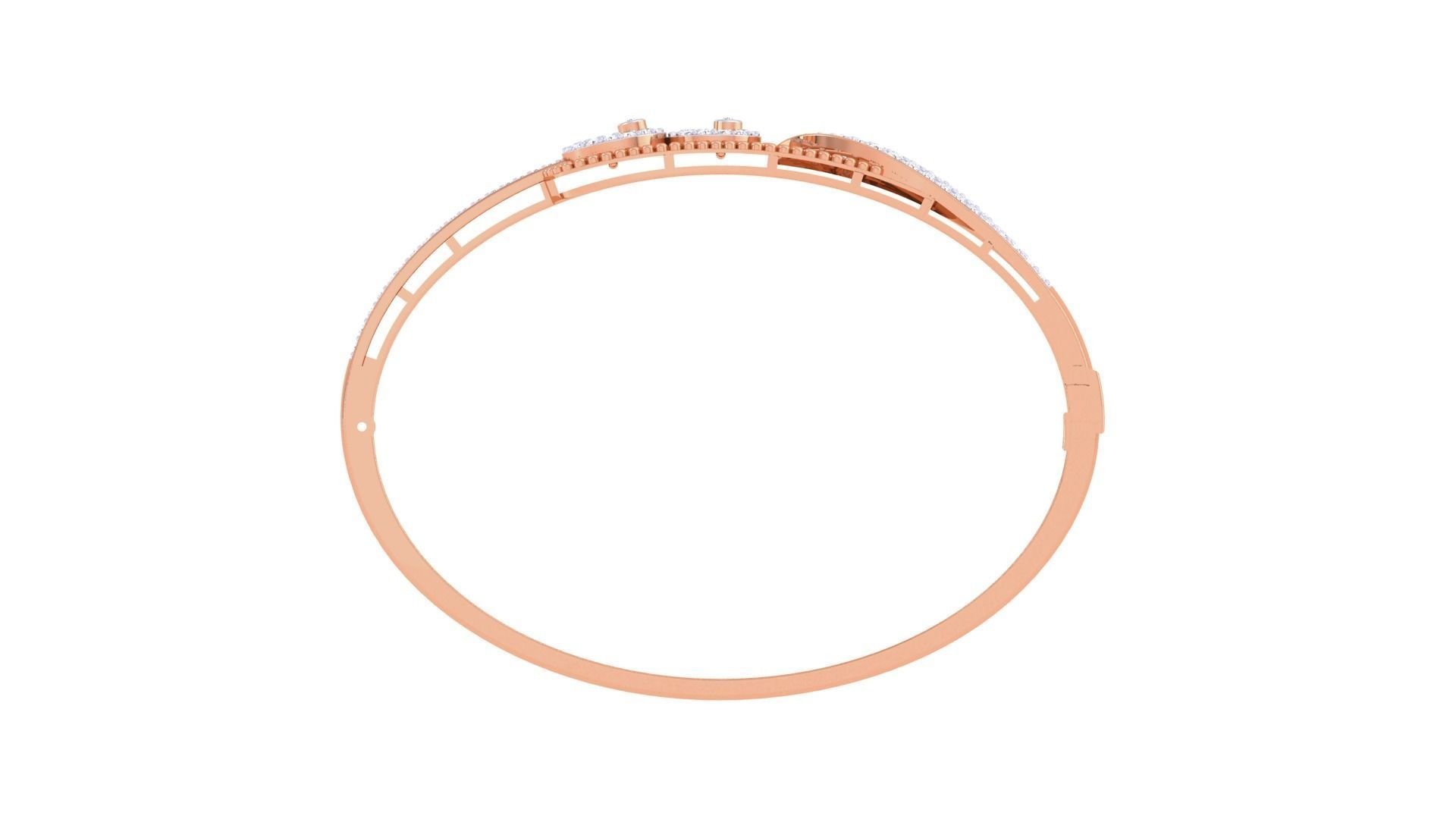 High Jewelry Italian Diamond Women Bracelets 3dm stl obj gltf 3D print model_12