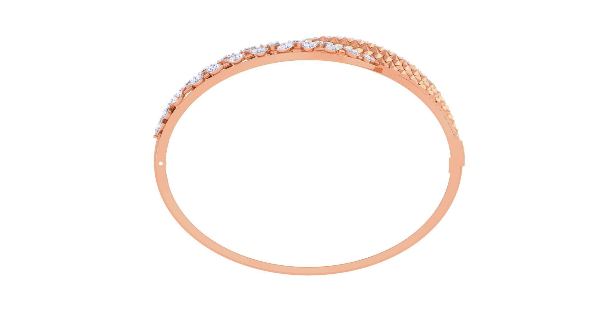 High Jewelry Italian Diamond Women Bracelets 3dm stl obj gltf 3D print model_12