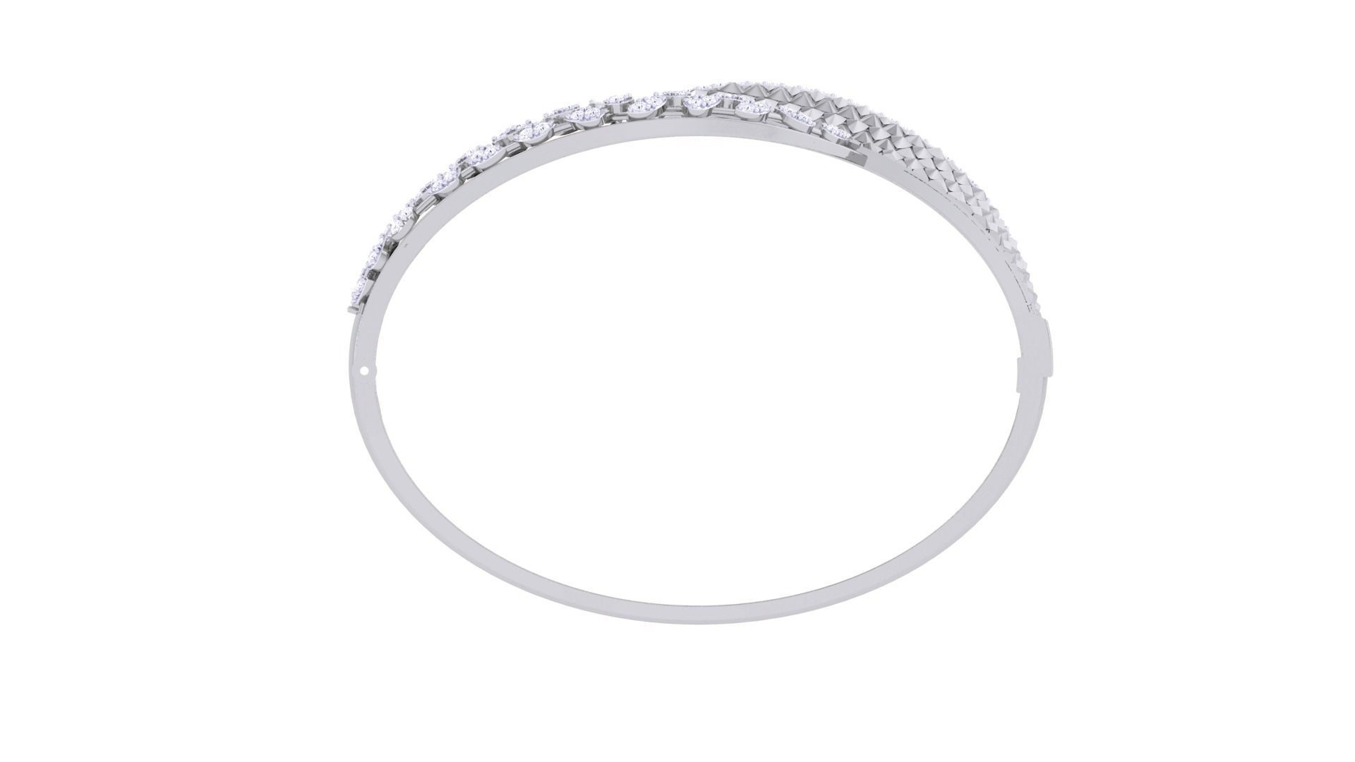 High Jewelry Italian Diamond Women Bracelets 3dm stl obj gltf 3D print model_10