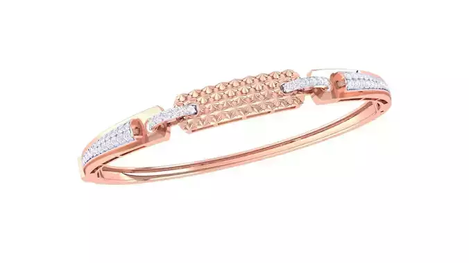 High Jewelry Italian Diamond Women Bracelets 3dm stl obj gltf