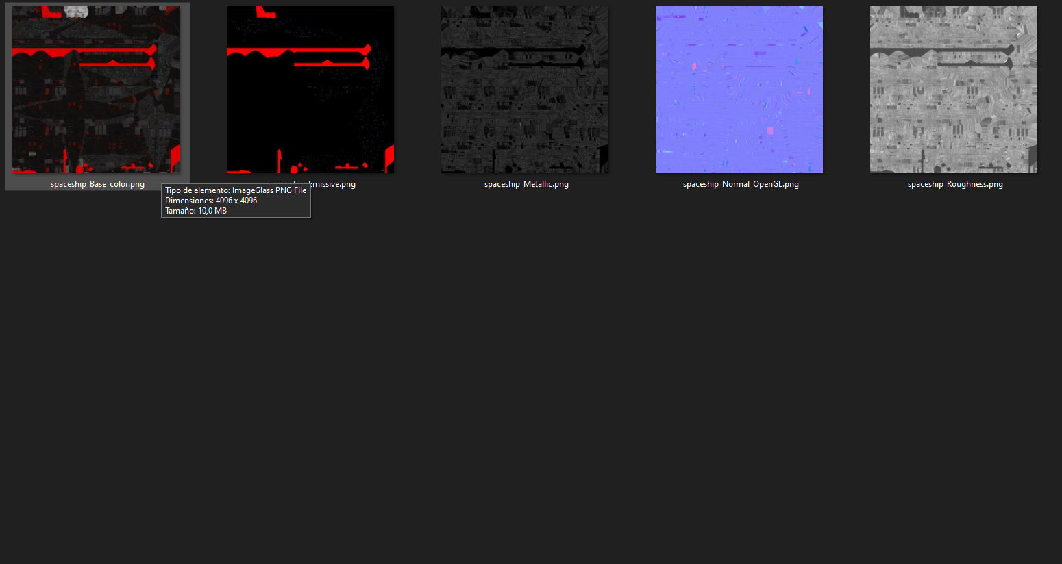 Sci-Fi Starfish Spaceship Lowpoly Game Ready Low-poly 3D model_7