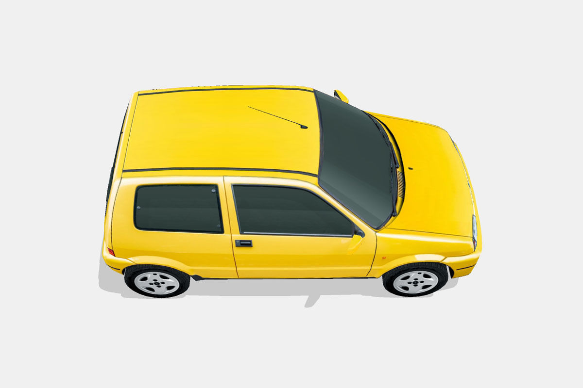 Fiat Cinquecento Sporting 1995 Low-poly 3D model_13