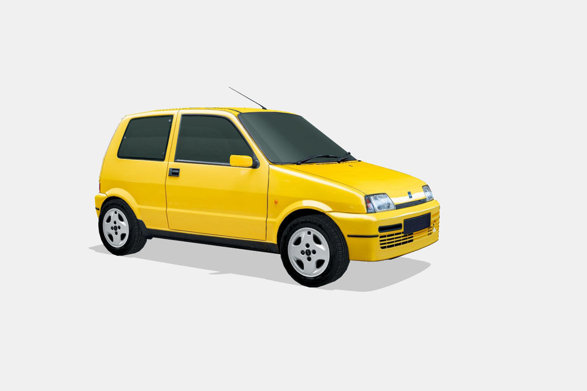 Fiat Cinquecento Sporting 1995 Low-poly 3D model_15