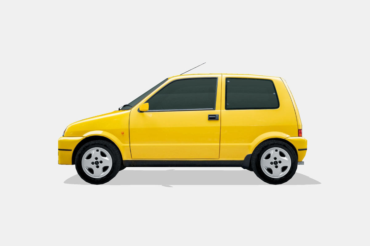 Fiat Cinquecento Sporting 1995 Low-poly 3D model_6