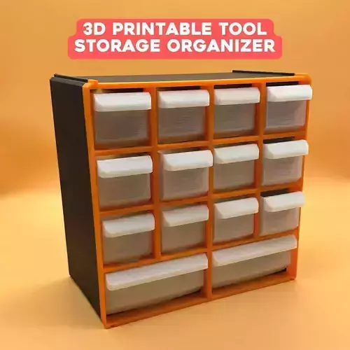 3D Printable Tool Bin Organizer 3D print model