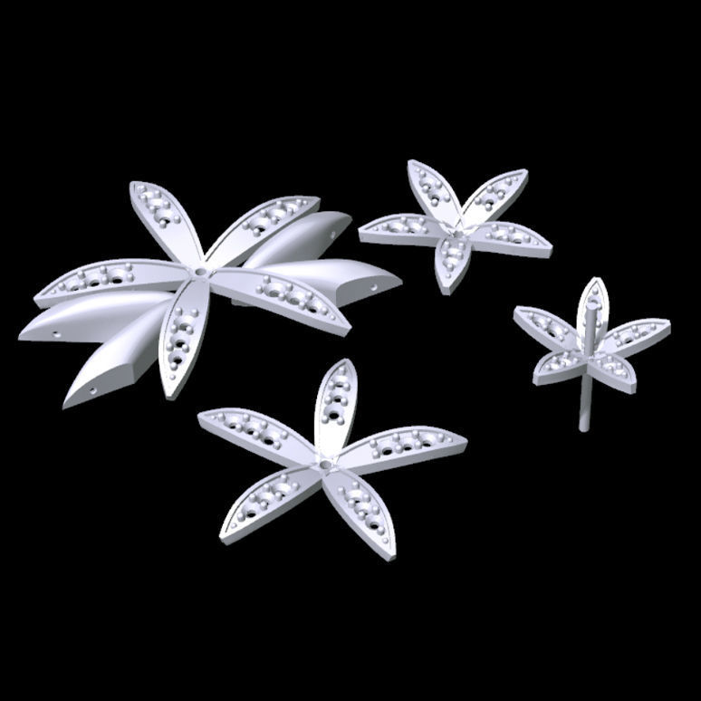 Lotus Bracelet 3D print model_7