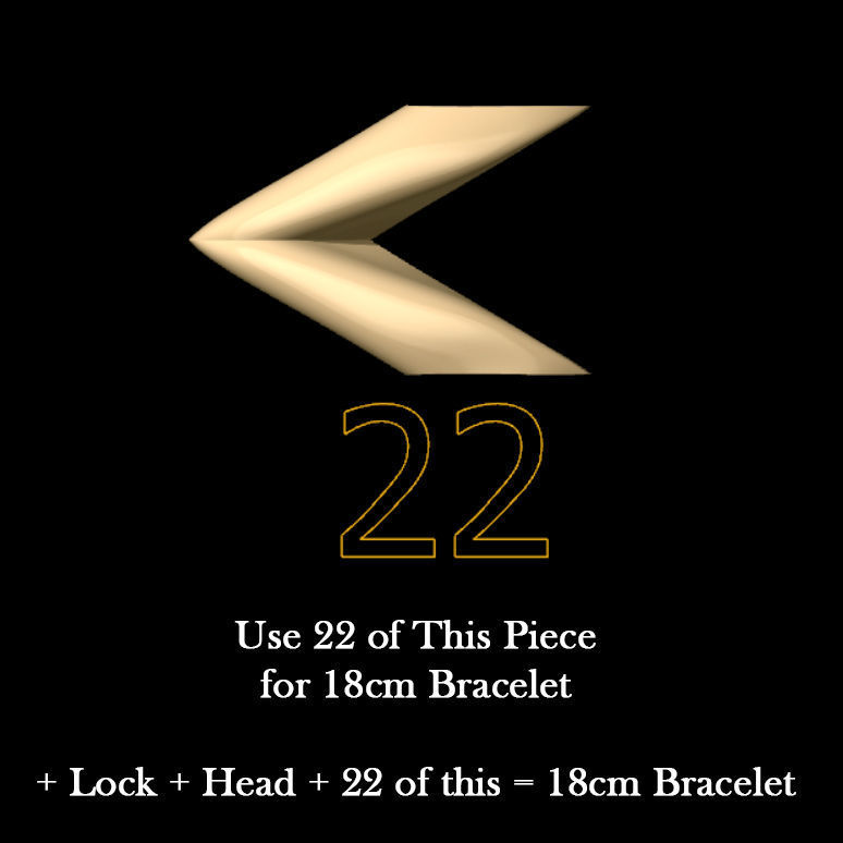 Lotus Bracelet 3D print model_10