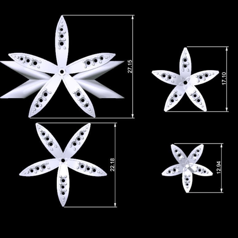 Lotus Bracelet 3D print model_8